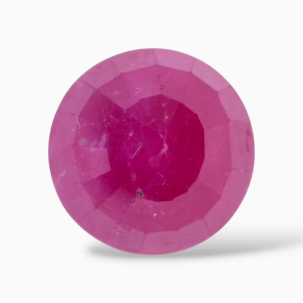 Natural Pink Ruby 3.42ct 8.5mm Round African Gemstone