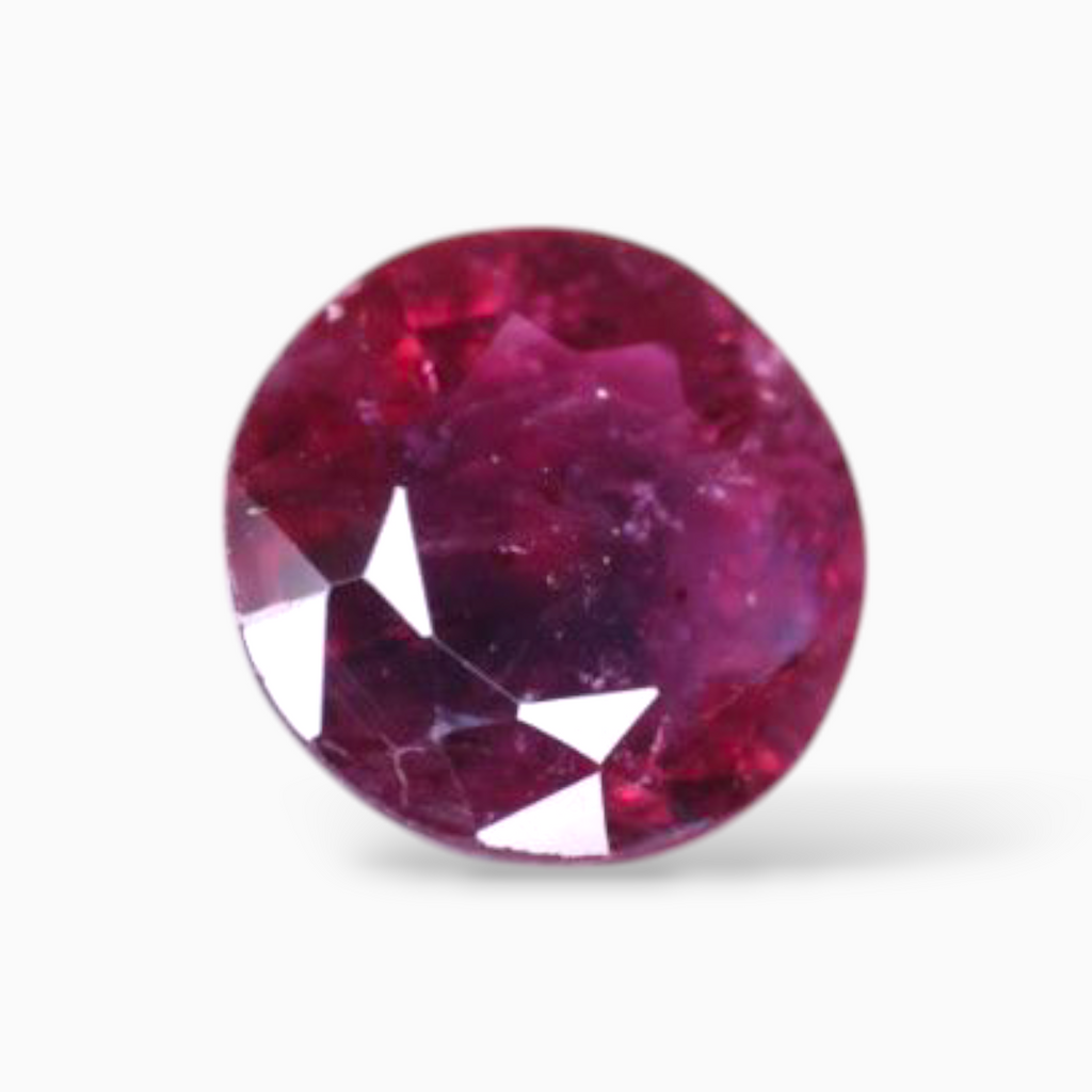 Natural Ruby Stone 0.85 Carats Round Shape 6mm