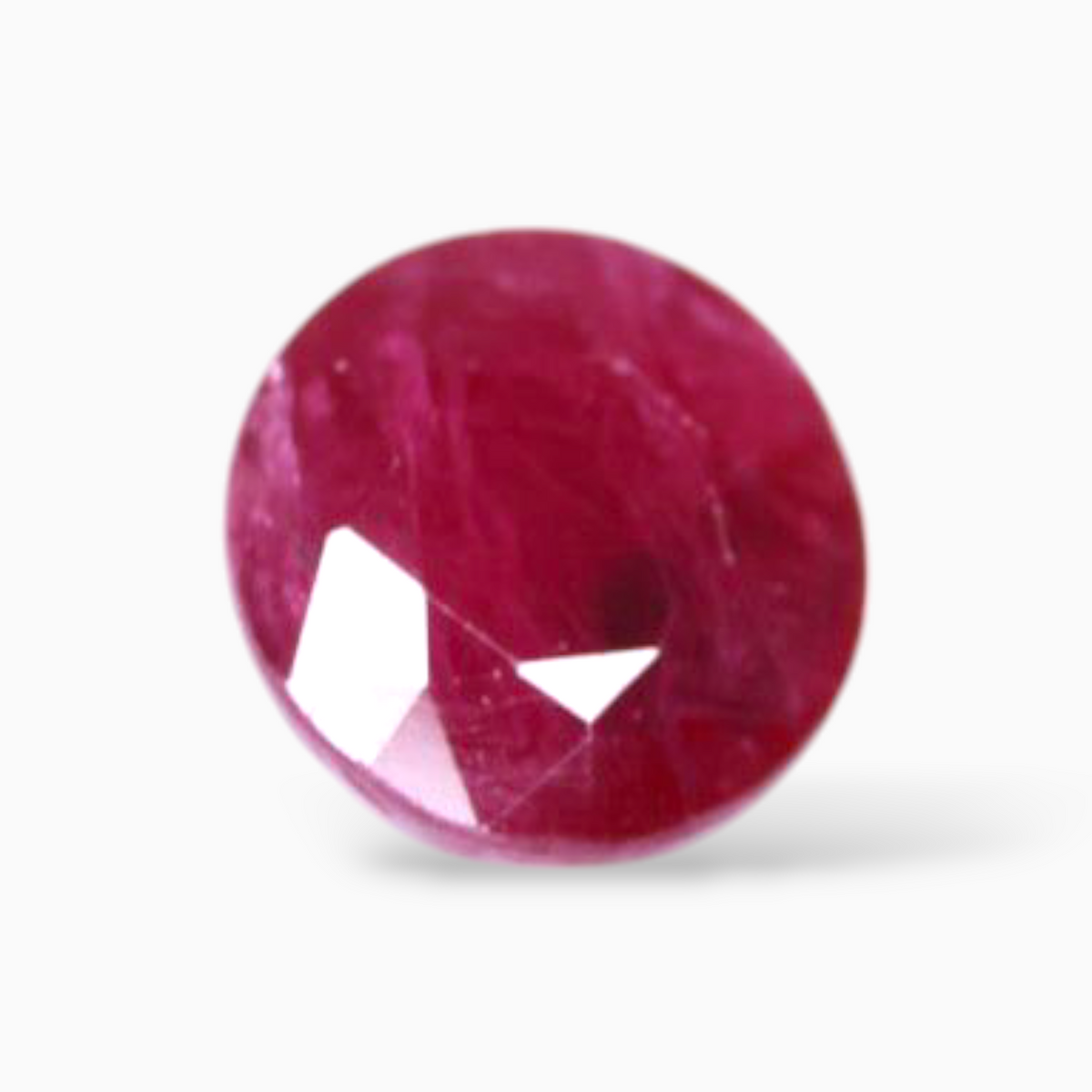Natural Ruby Stone 1.02 Carats Round Shape 5.6mm