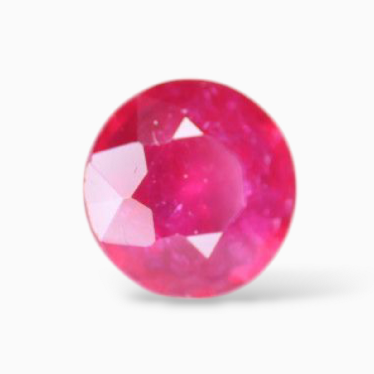 Natural Ruby Stone 0.41 Carats Round Shape 4.5mm