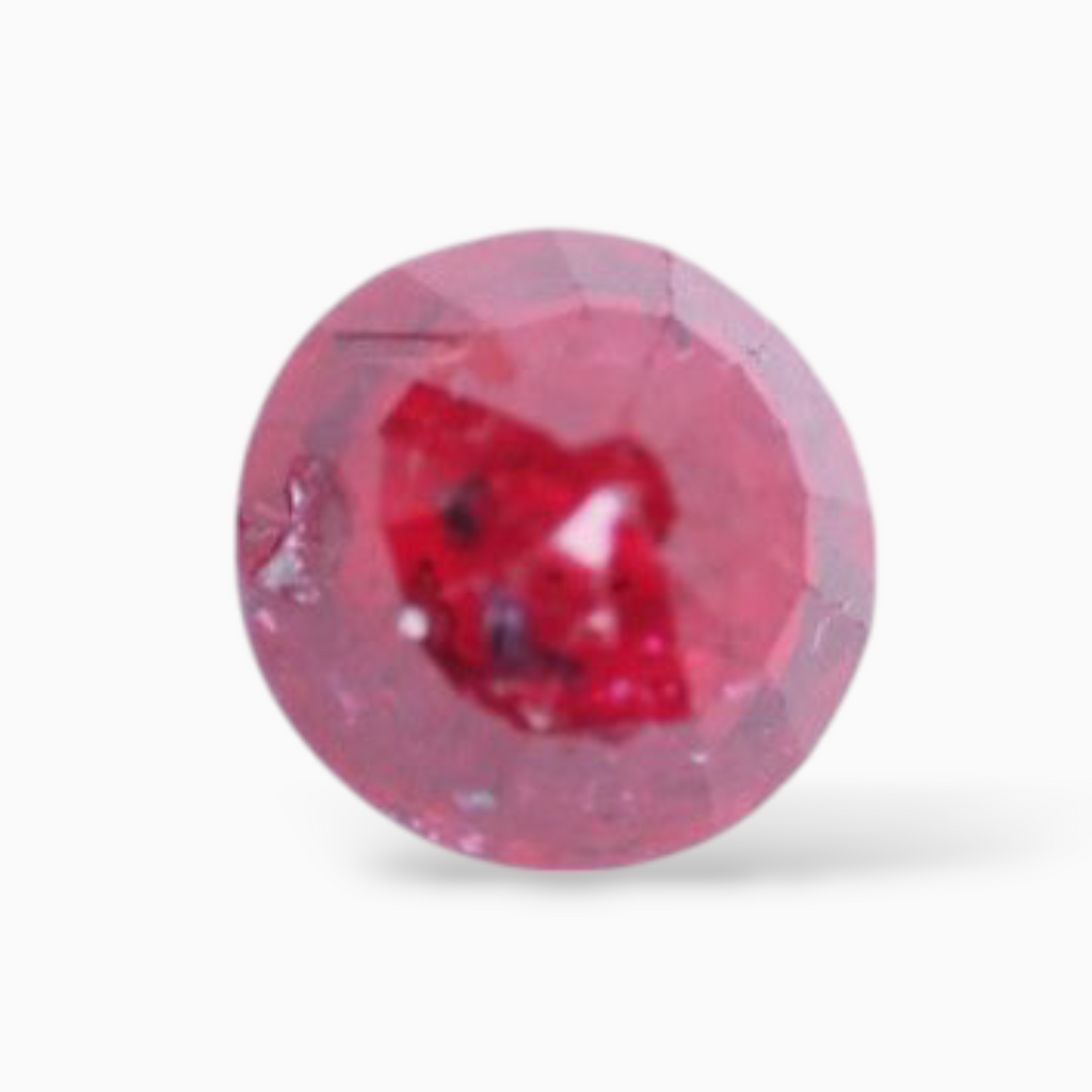 Natural Ruby Stone 0.47 Carats Round Shape 4.7mm