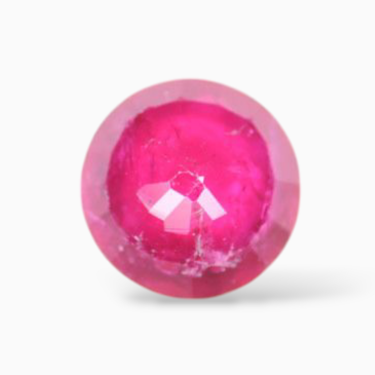 Natural Ruby Stone 0.41 Carats Round Shape 4.5mm