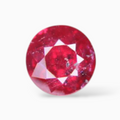 Natural Ruby Stone 0.47 Carats Round Shape 4.7mm