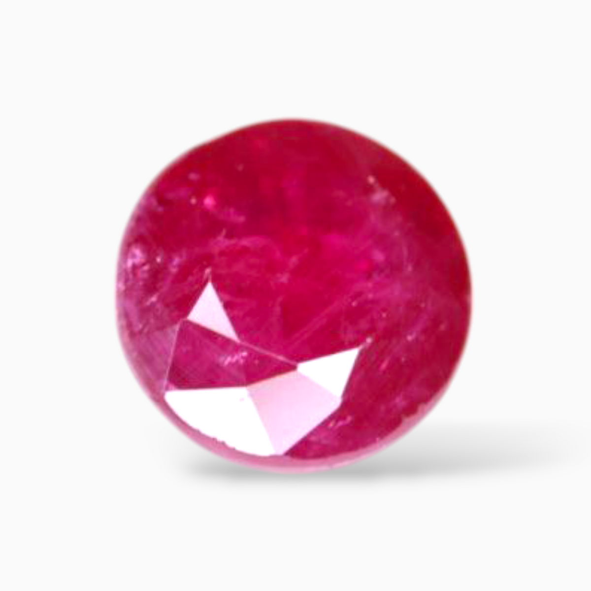 Natural Ruby Stone 0.96 Carats Round Shape 5.8mm