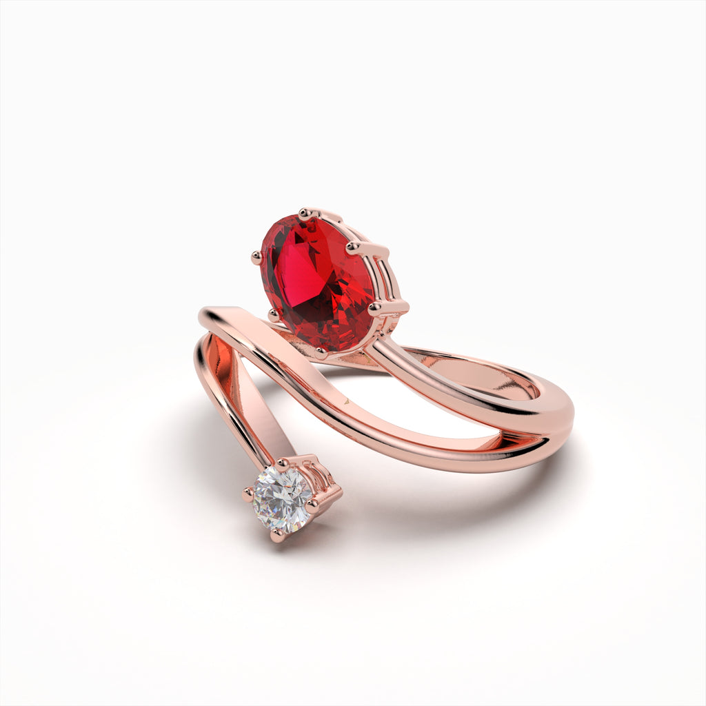 Natural Ruby Ring in Gold - Neriah