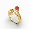 Natural Ruby Ring in Gold - Neriah