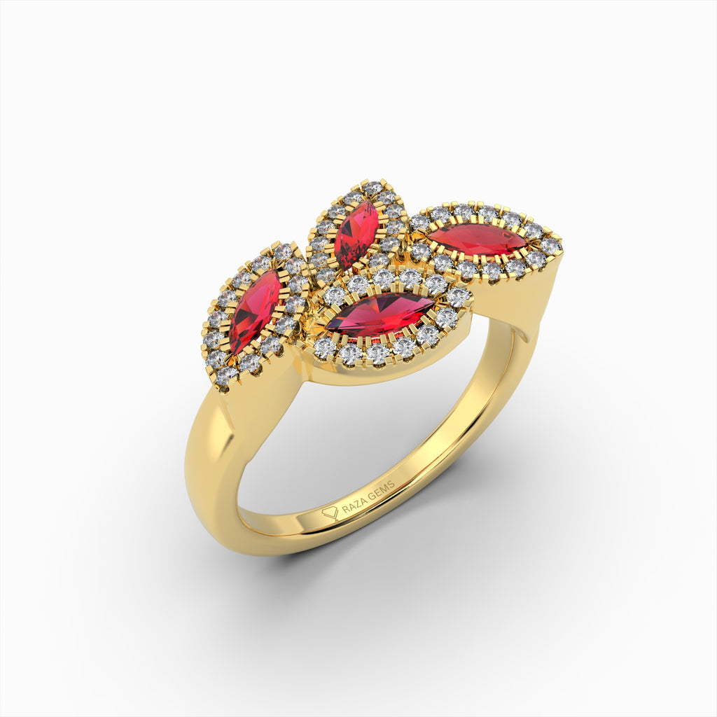 Natural Ruby Ring in Gold - Ainhoa