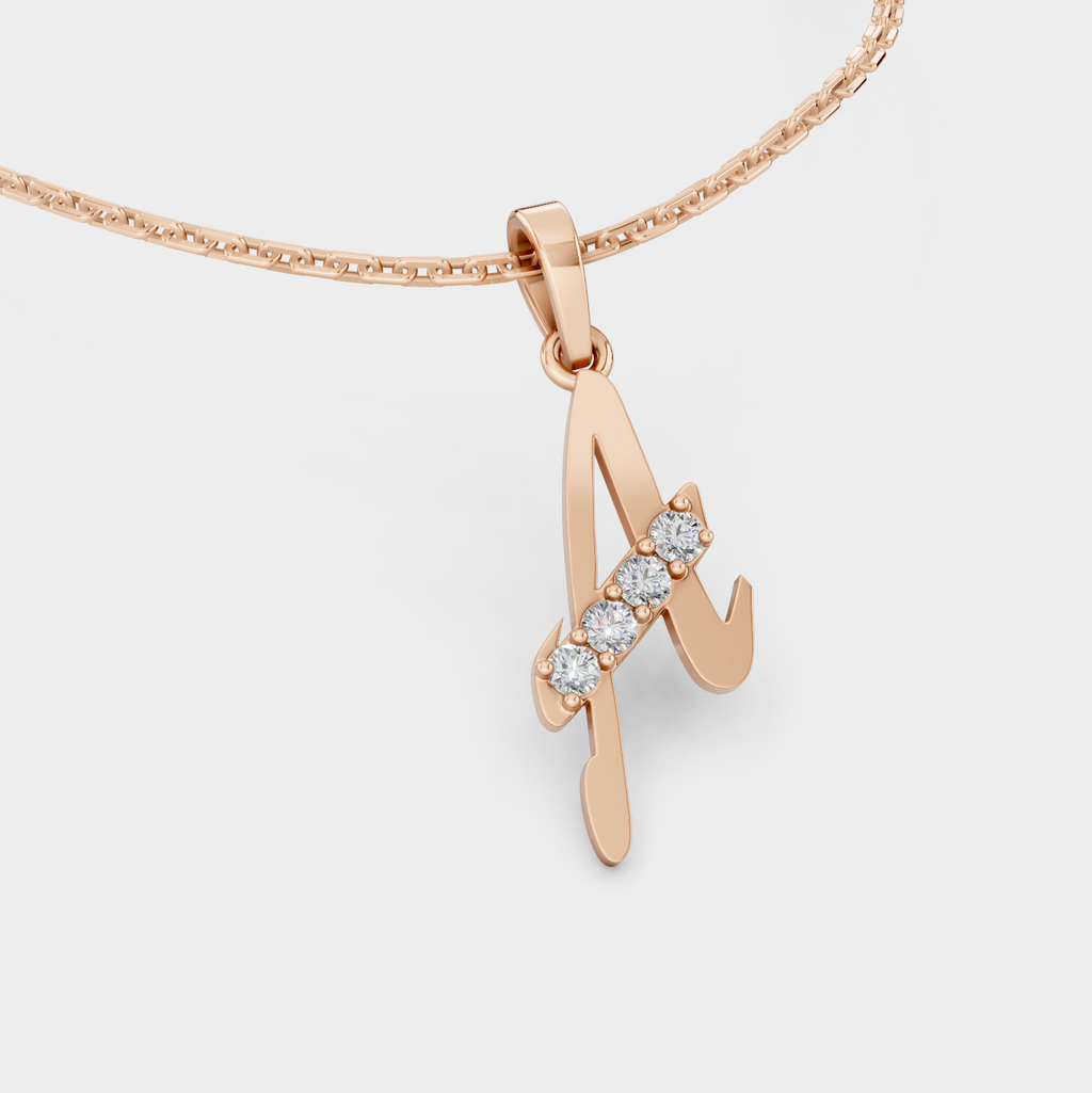 Necklace A initial (Gold)