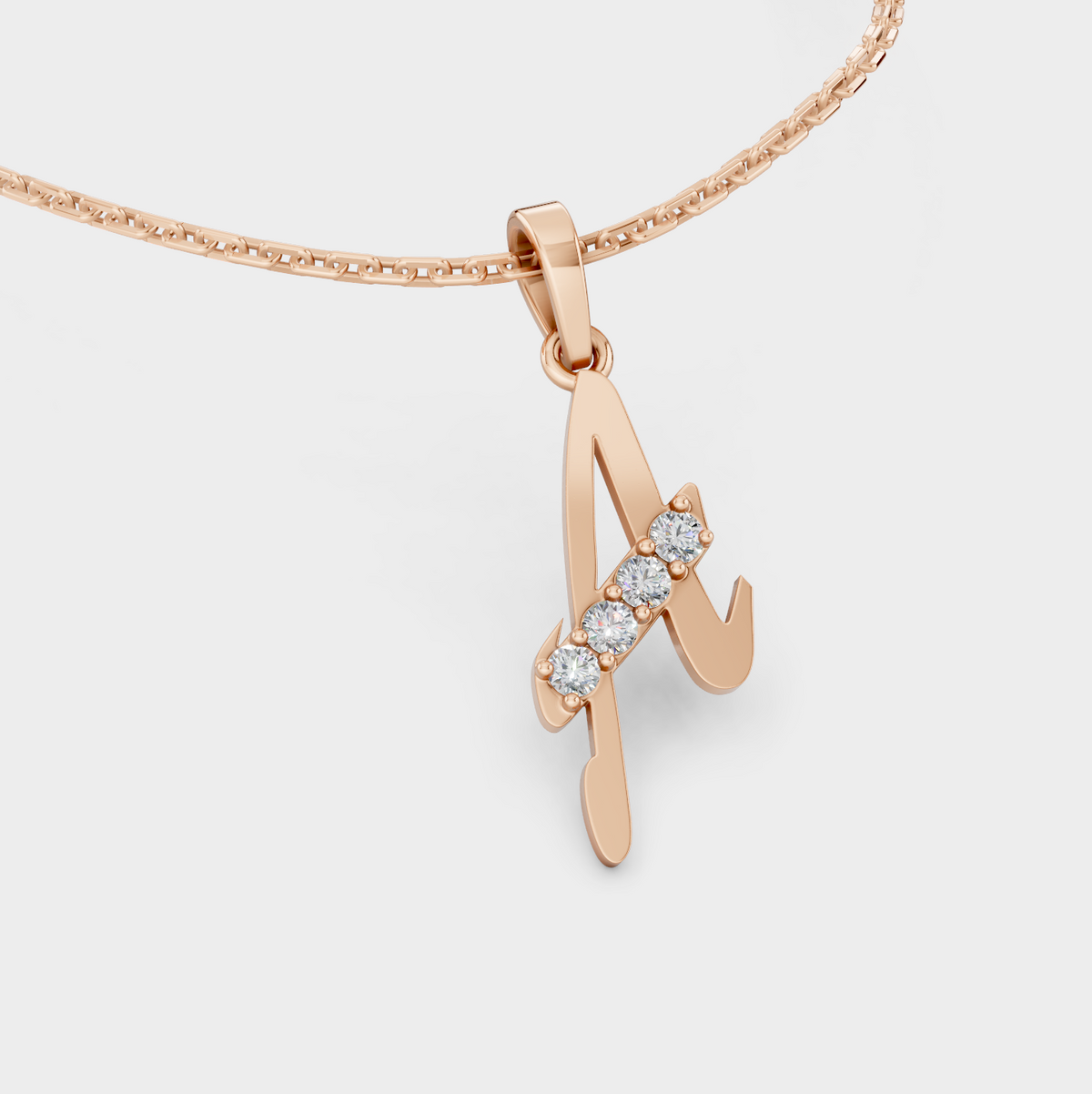 Necklace A initial (Gold)