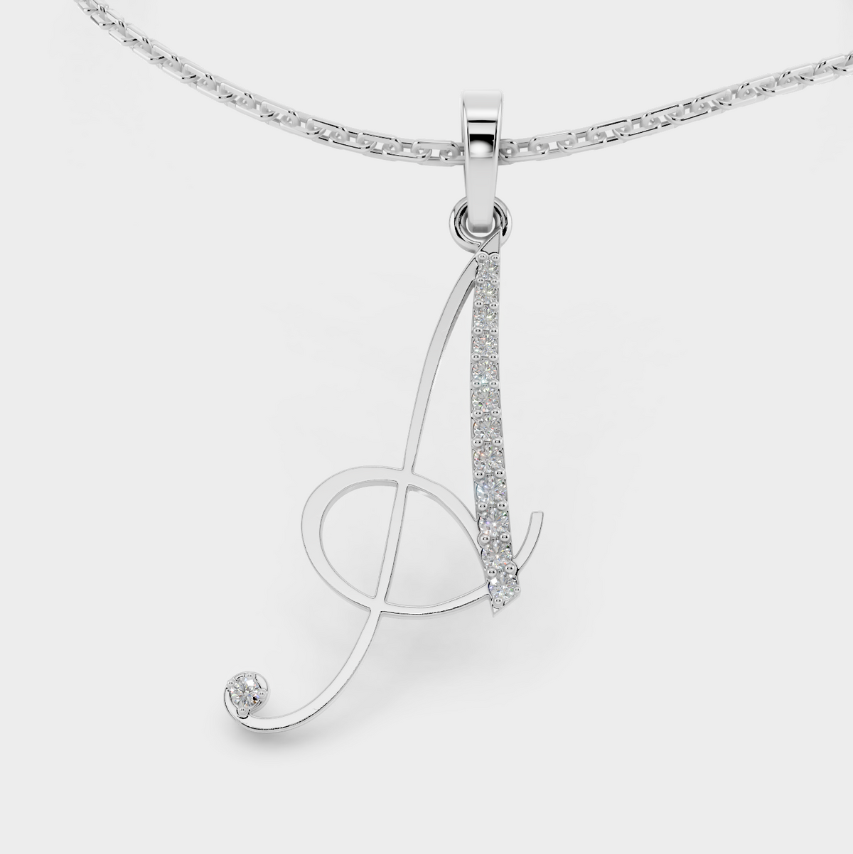 Necklace Letter A Gold