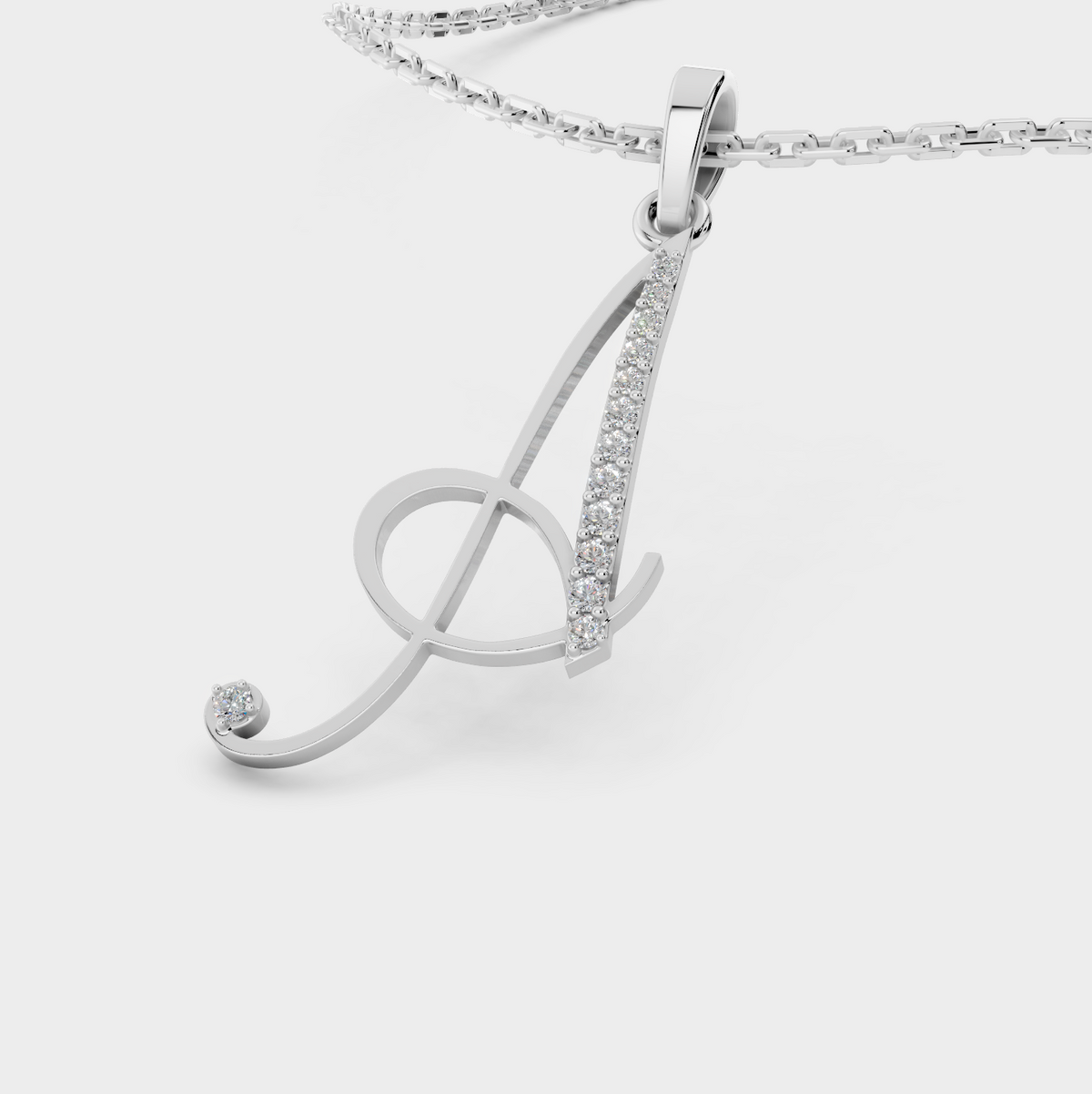 Necklace Letter A Gold