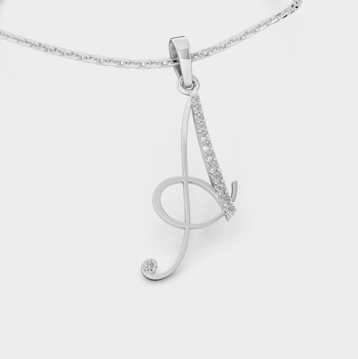 Necklace Letter A Gold