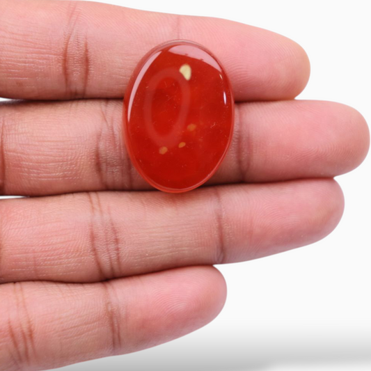 Orange Agate For Sale (Aqeeq Stone) 6.00 Carats 13.92X9.85mm