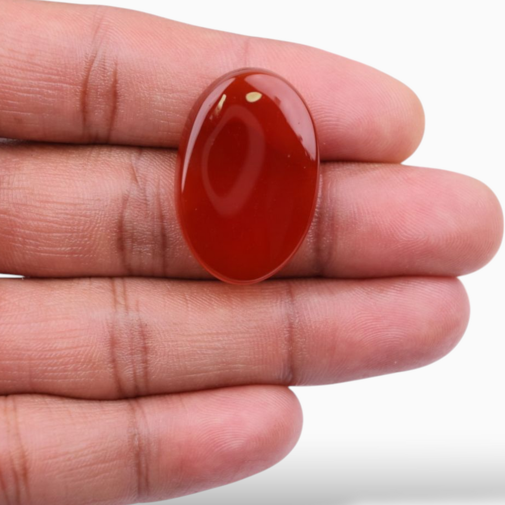 Natural Orange Agate (Aqeeq Stone)  5.32 Carats 14X10mm
