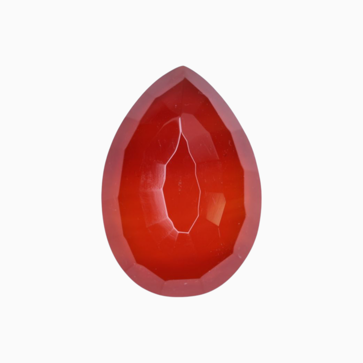 Natural Agate Aqeeq Stone 7.2  Carats Pear Cut Shape ( 16.5x11.5 mm)