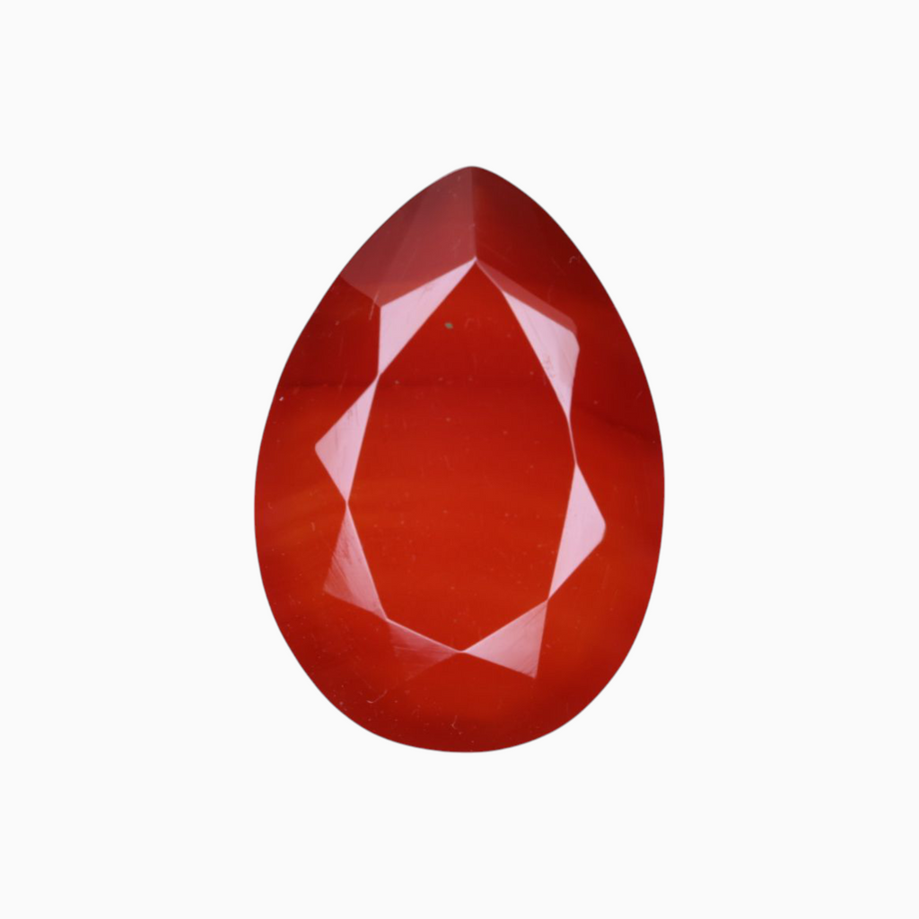 Natural Agate Aqeeq Stone 7.2  Carats Pear Cut Shape ( 16.5x11.5 mm)