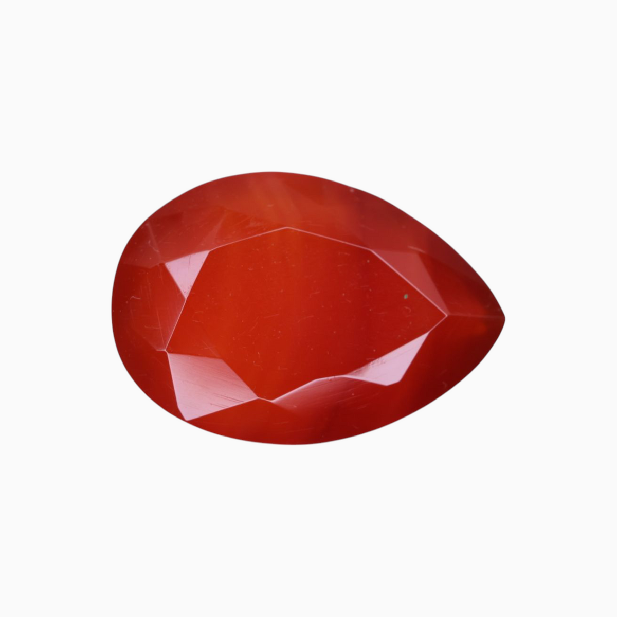 Natural Agate Aqeeq Stone 7.2  Carats Pear Cut Shape ( 16.5x11.5 mm)