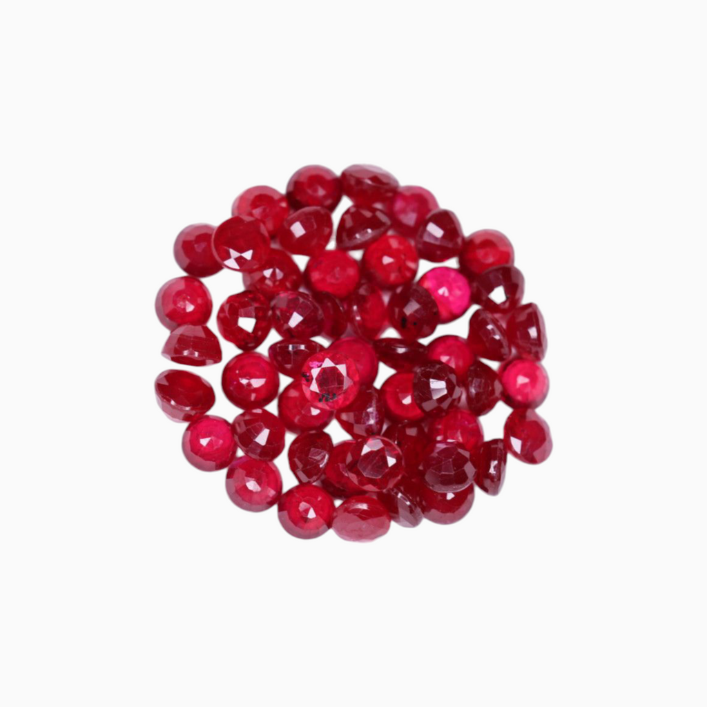 Round Ruby In Round Shape 3mm Size 8.16 Carats in Total