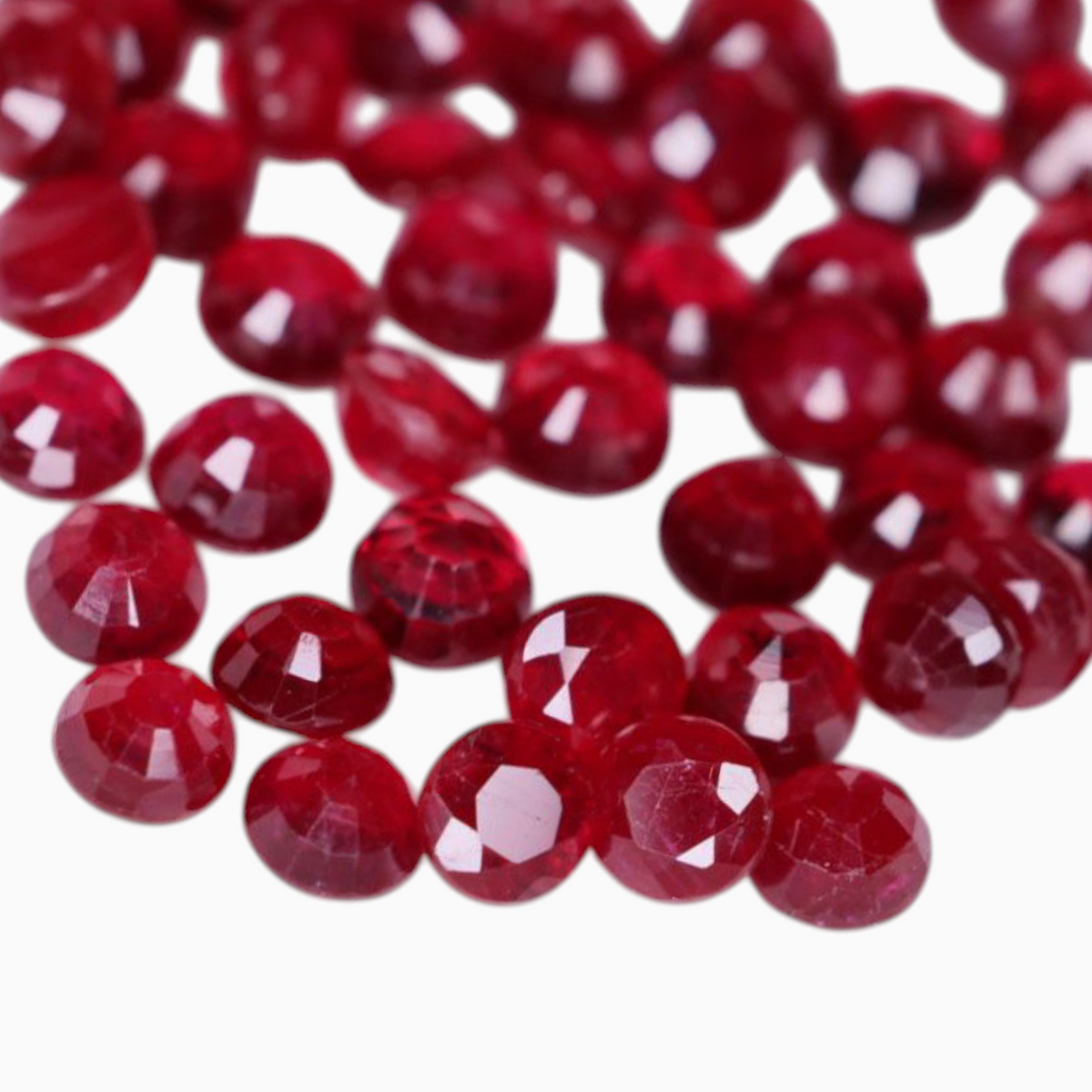 Round Ruby In Round Shape 3mm Size 8.16 Carats in Total