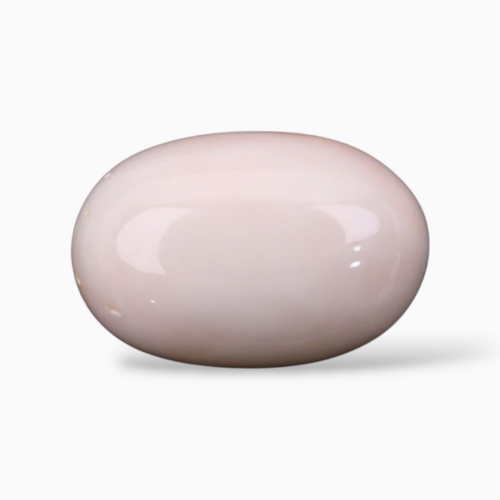 Buy Natural Pink Coral Mooga Stone For Sale 13.38 Carats In Oval Cabochon Shape 16.7x11.5mm Size