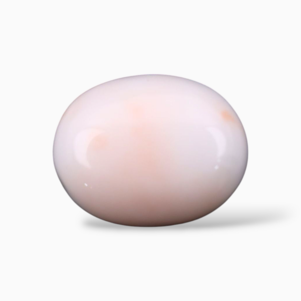 Buy Natural Pink Coral Mooga Stone For Sale 12.60 Carats In Oval Cabochon Shape 17x13.5mm Size