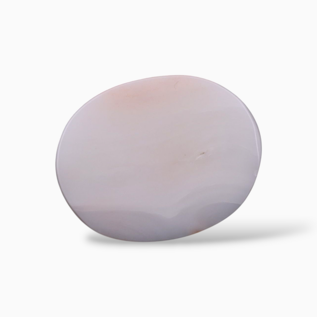 Buy Natural Pink Coral Mooga Stone For Sale 12.60 Carats In Oval Cabochon Shape 17x13.5mm Size