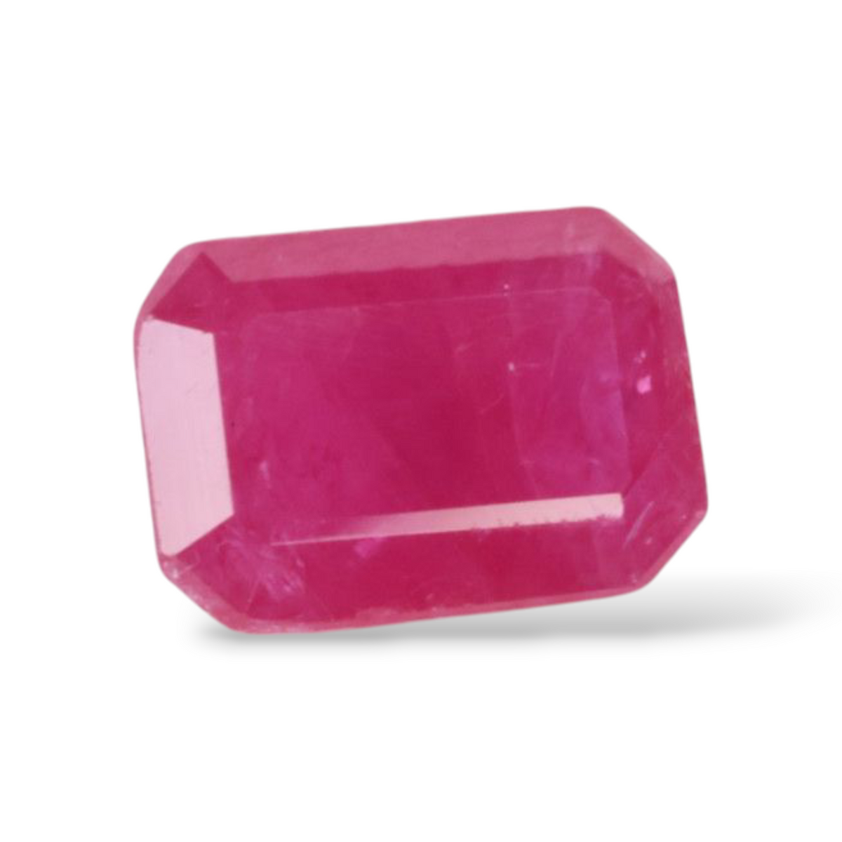 Buy Original Manik Ruby Gemstone In Octagon Cut Shape 1.02 Carats 7x5mm Size