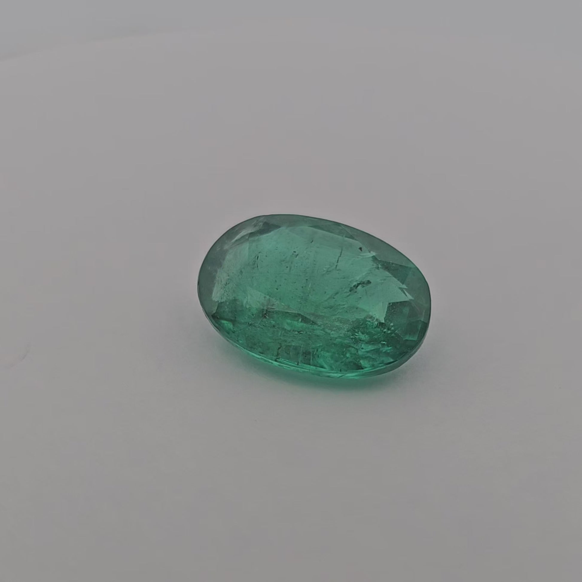 Natural Zambian Emerald Stone 5.38 Carats Oval Cut
