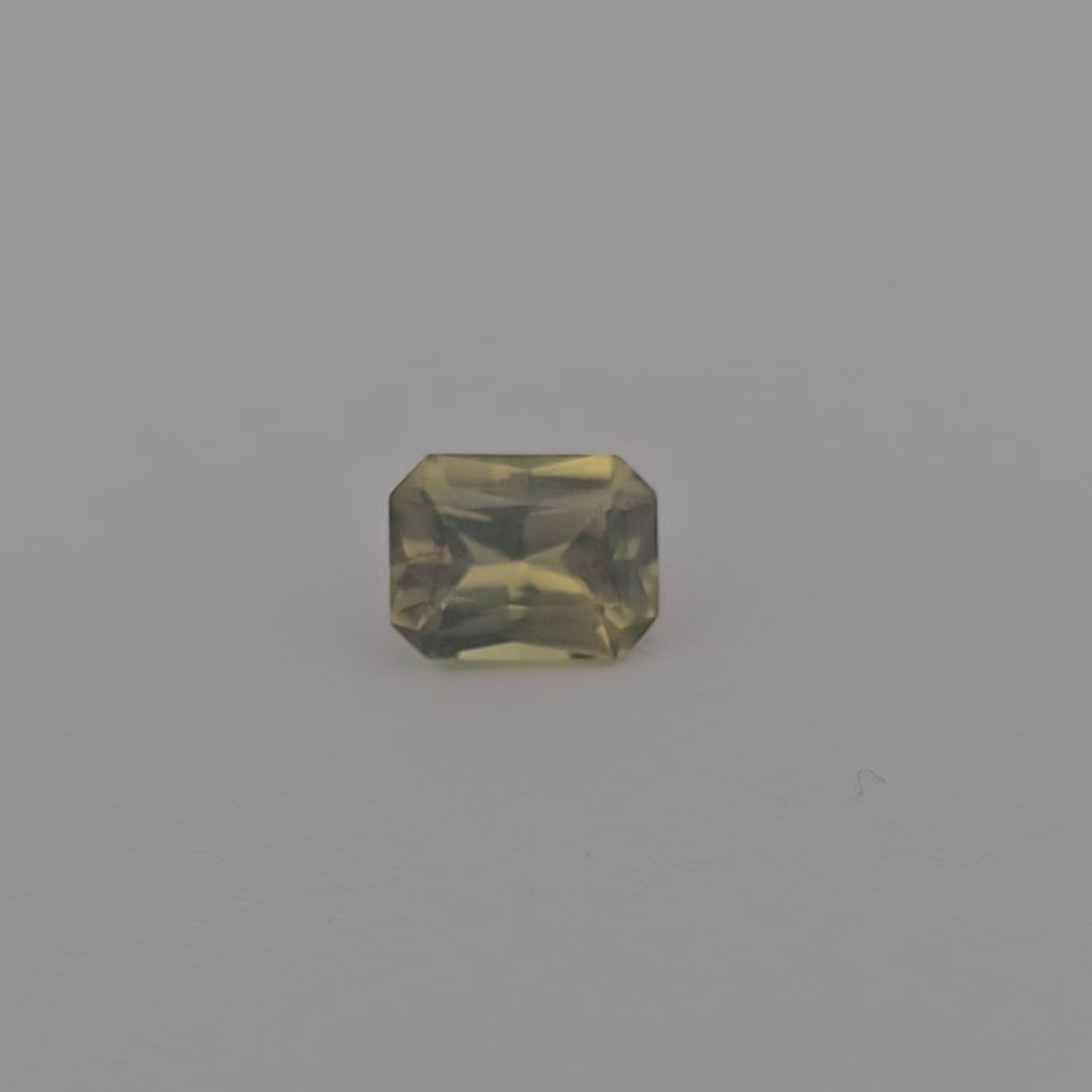 loose Natural Yellow Sapphire Stone 1.11 Carats Emerald Cut 7 x 5.5 mm