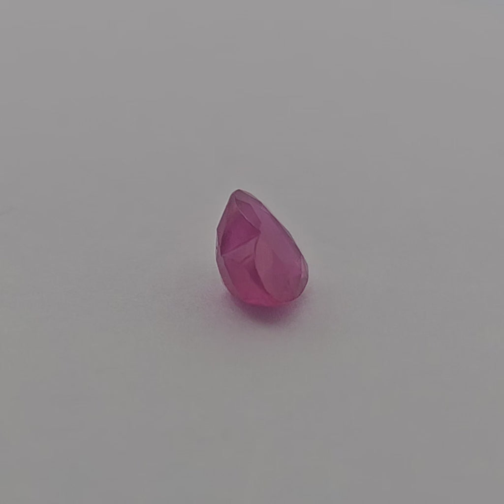 Natural Burmese Ruby Manik Stone 1.21 Carats Heart Shape 