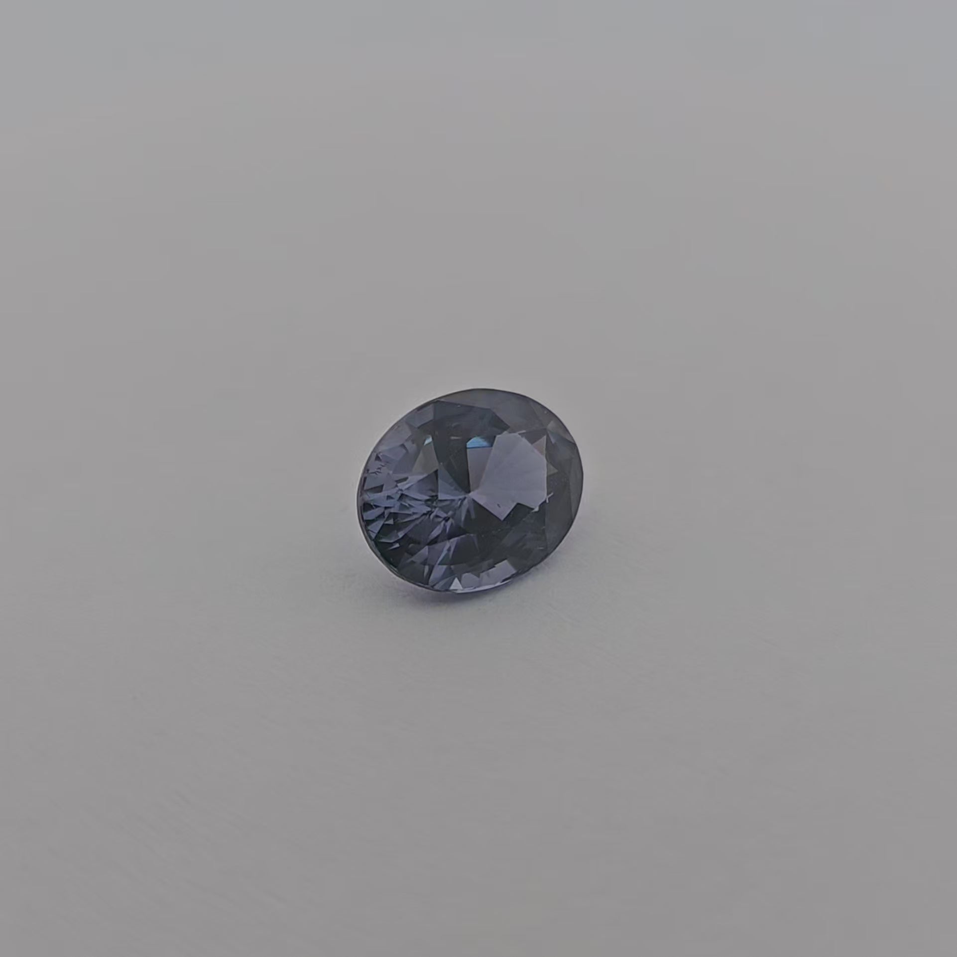 loose Natural Blue Spinel Stone 3.61 Carats Oval Shape (10.16 x 8.02 x 6.07 mm)