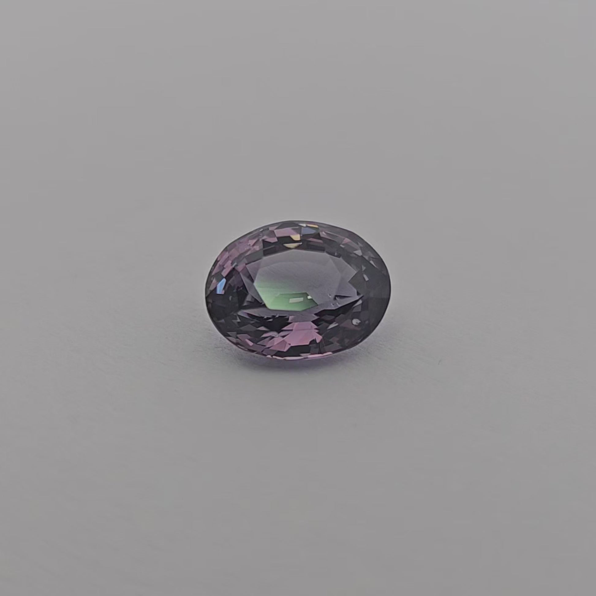 loose Natural Purple Spinel Stone 3.56 Carats Oval Shape (9.95 x 7.61 x 5.77 mm)