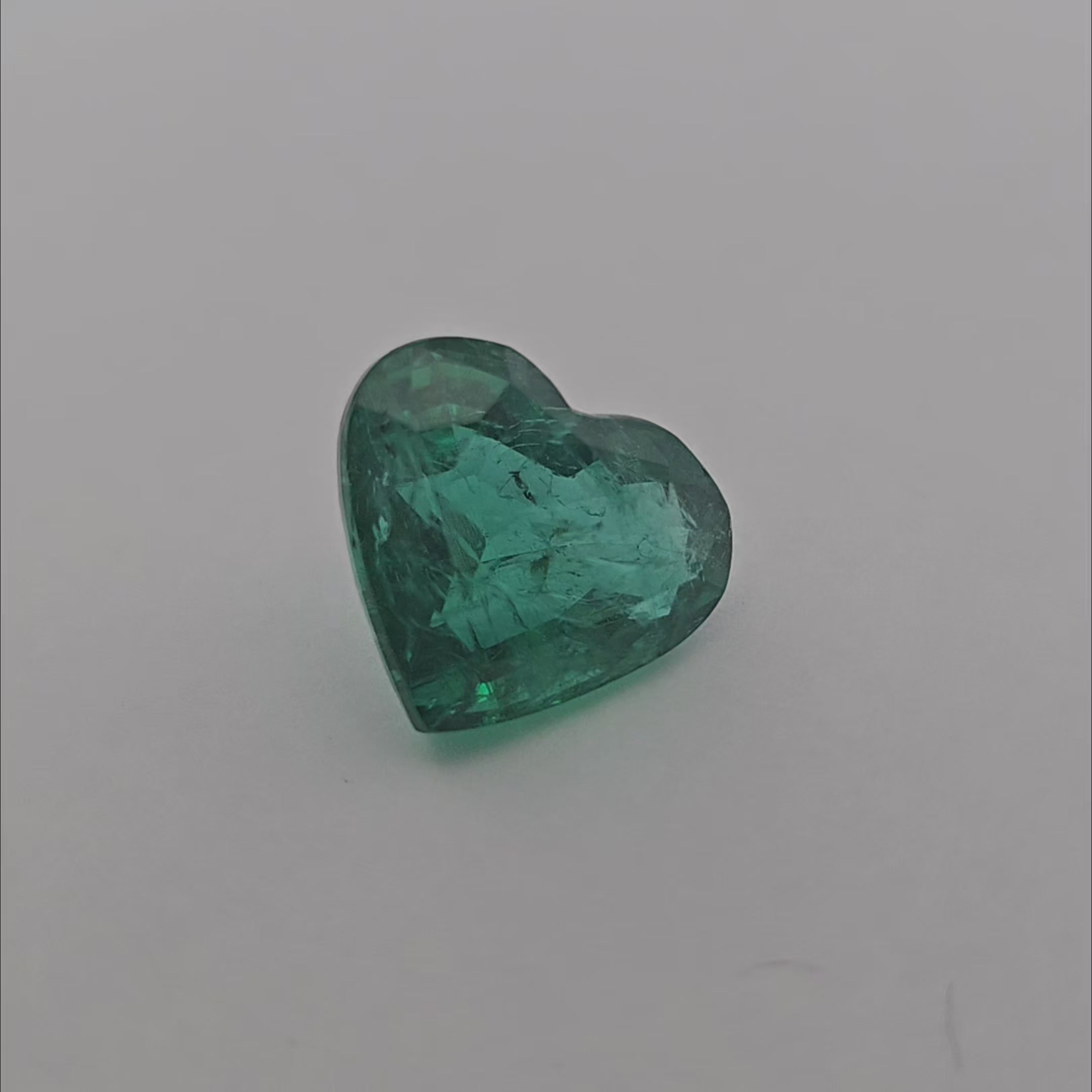 Natural Zambian Emerald Stone 7.56 Carats Heart Shape