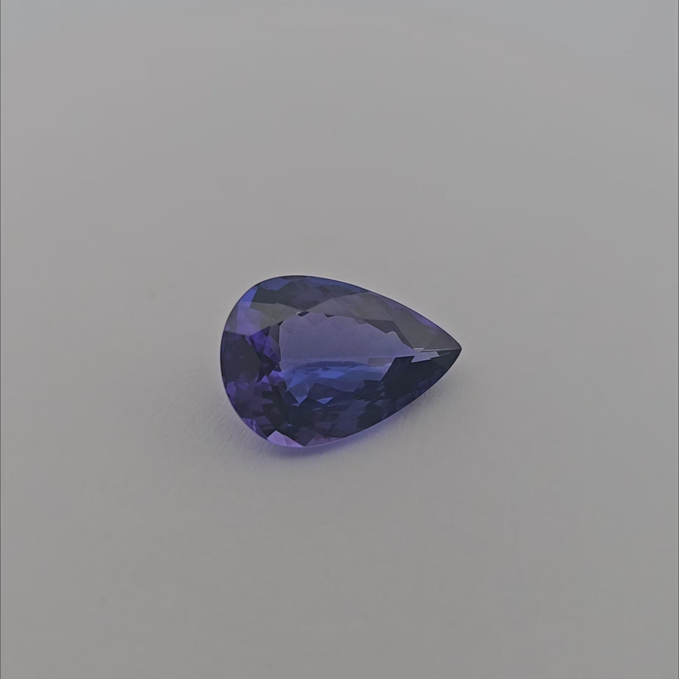 Natural Blue Tanzanite Stone 7.2 Carats Pear Cut (17 x 11 mm)