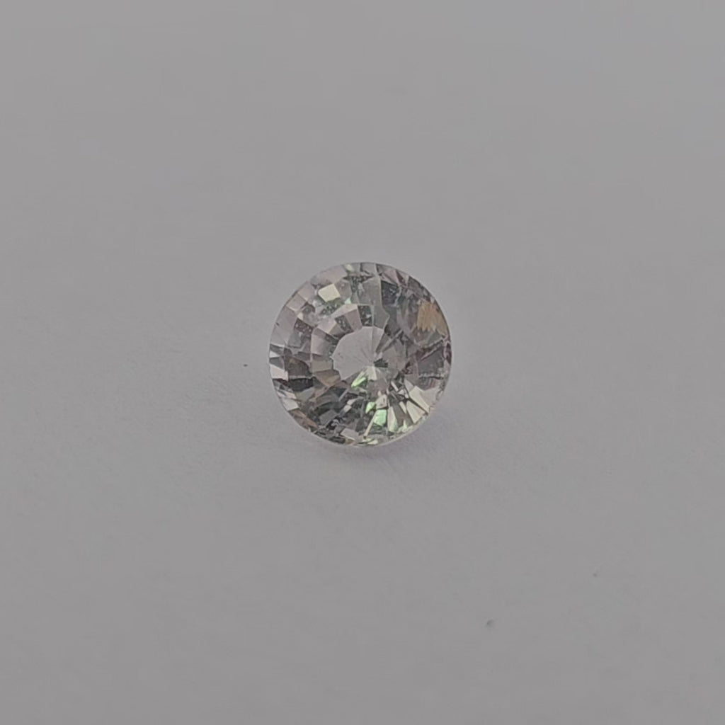 loose Natural Yellow Sapphire Stone 1.08 Carats Round 6mm 