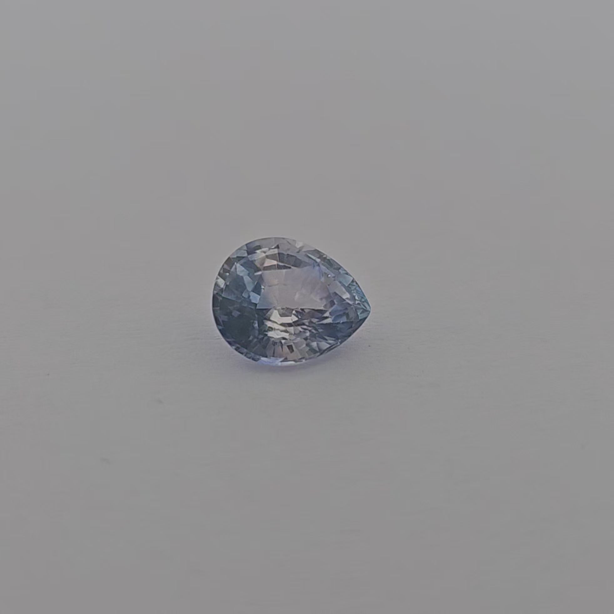 shop Natural Blue Sapphire Stone 1.24 Carats Pear Light Blue 7.5 x 6 mm