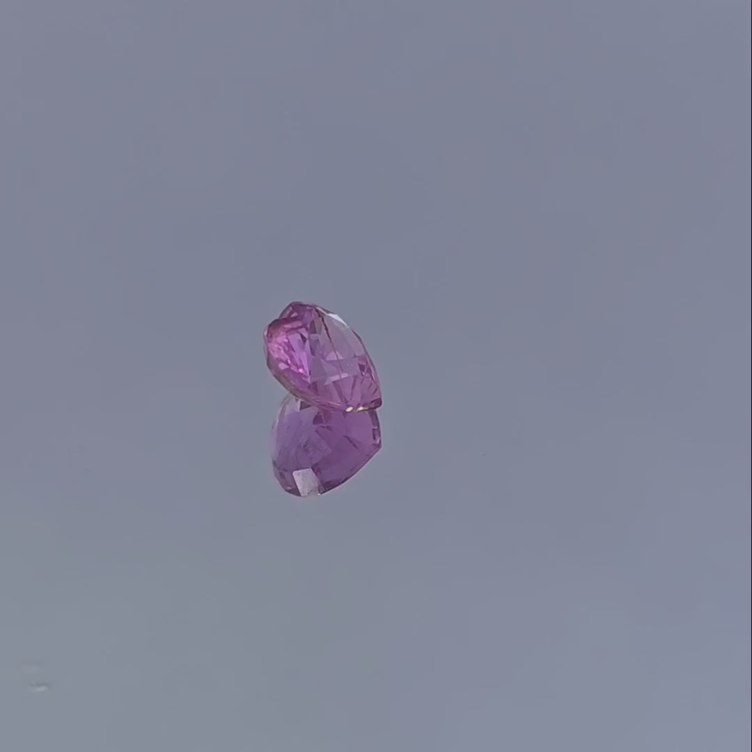Pink Sapphire Natural Stone Heart Shape 1.60 Carats
