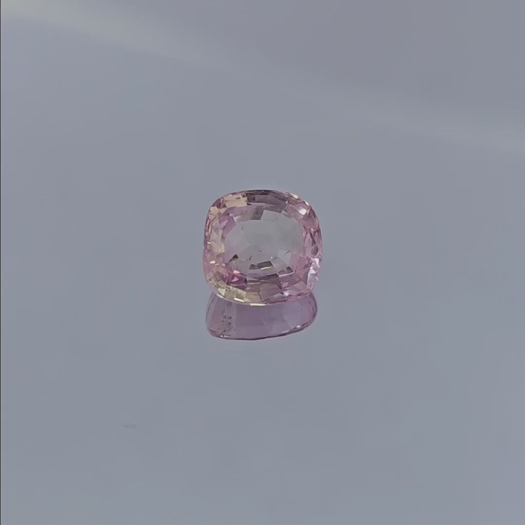 Pink Sapphire Natural Stone Cushion 2.19 Carats