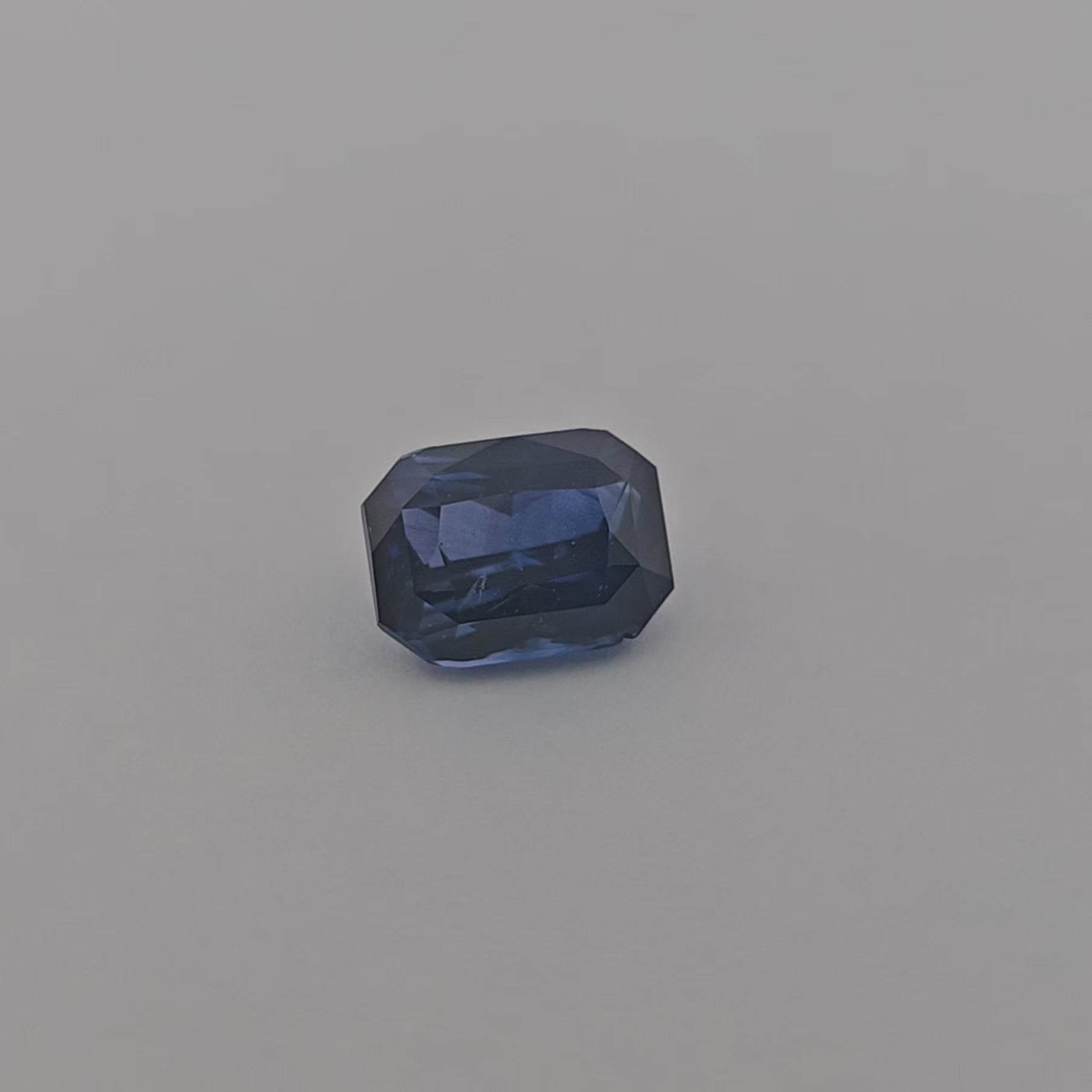 Natural Blue Sapphire Stone 3.04 Carats Emerald Cut