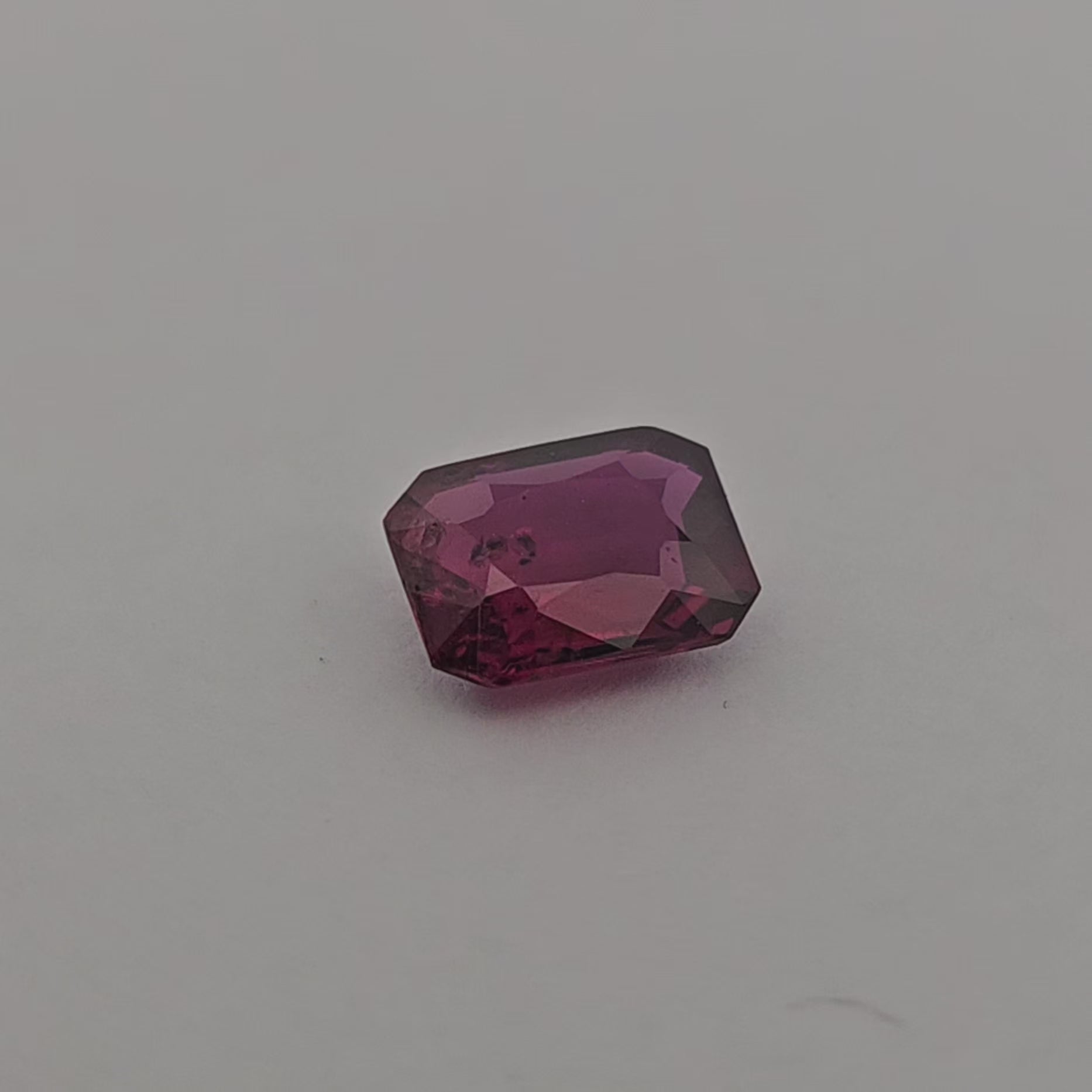 Natural Mozambique Ruby Manik Stone 1.69 Carats Emerald Cut Shape