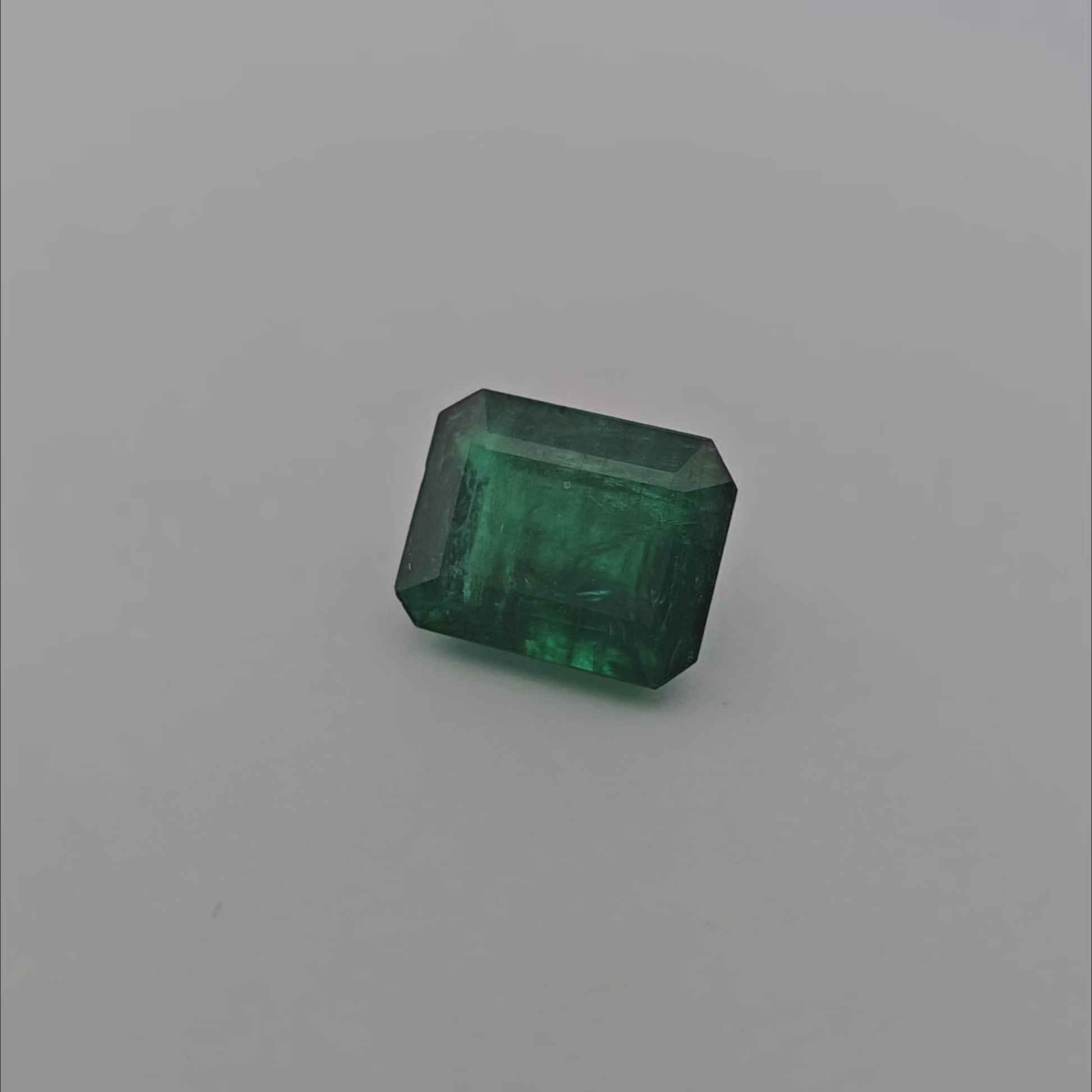 Natural Zambian Emerald Stone 4.89 Carats Emerald Cut 11.6 x 9.2 mm