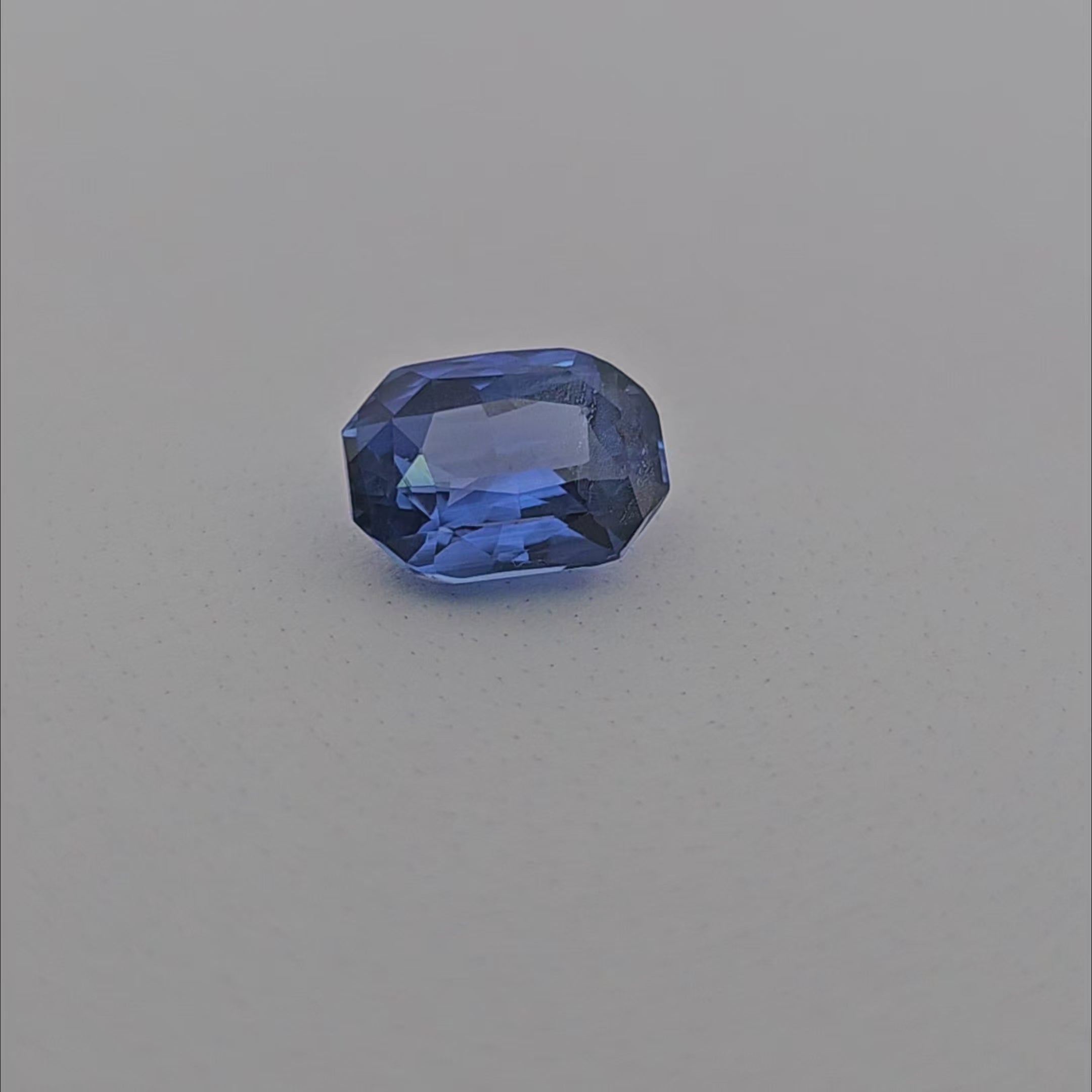 Natural Blue Sapphire Stone 2.07 Carats Emerald Cut
