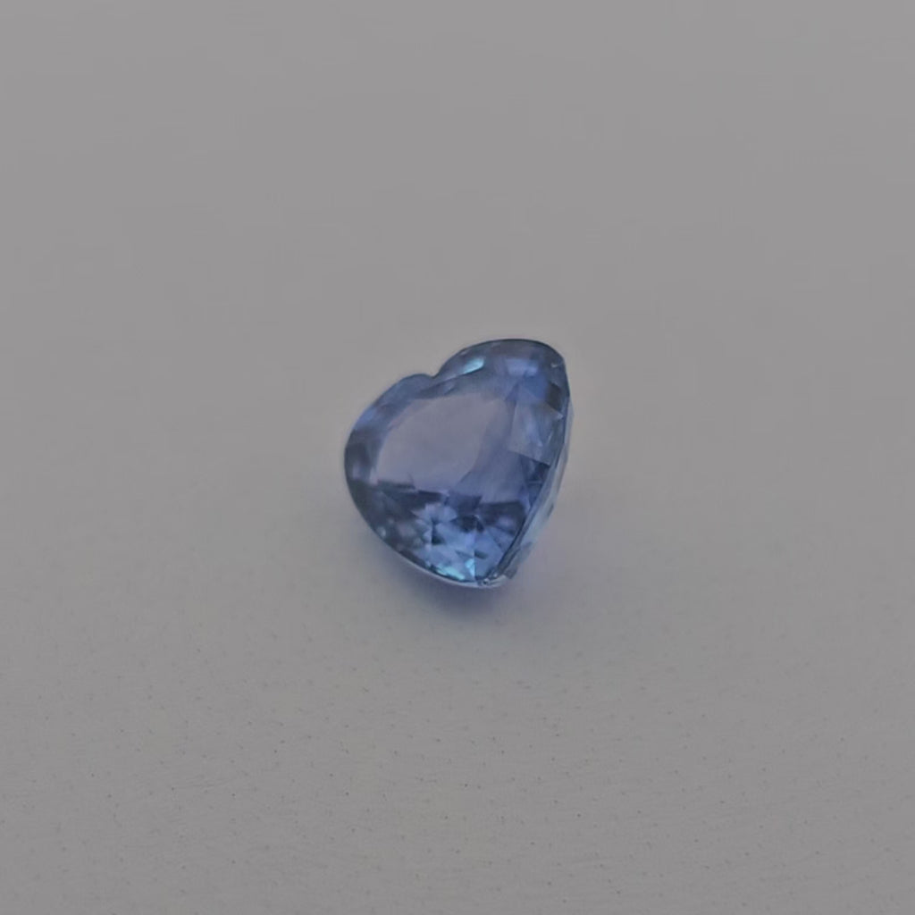 Natural Blue Sapphire Stone 2.51 Carats Heart Cut