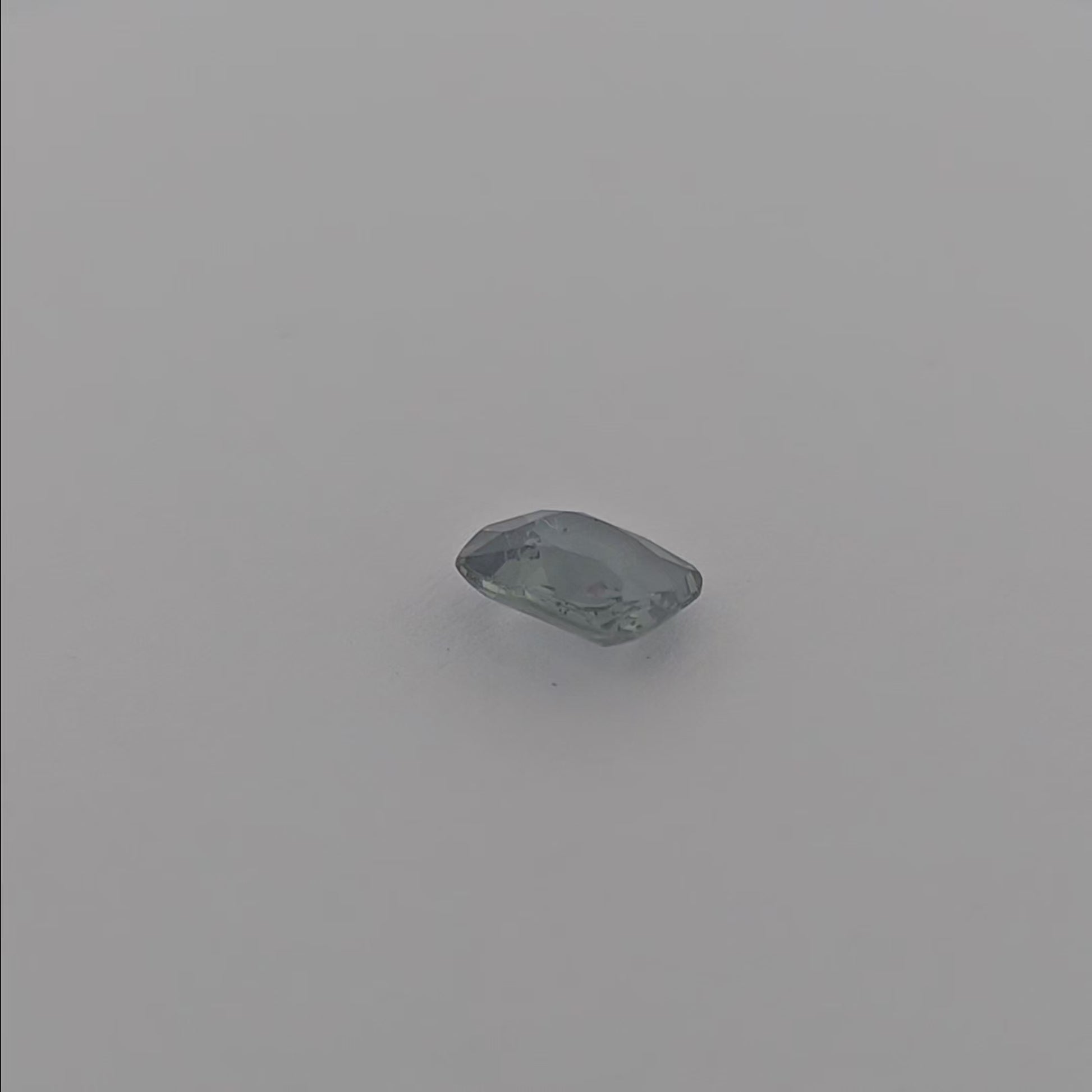 Natural Green Sapphire Stone 1.27 Carats Cushion 7 x 6.5 mm