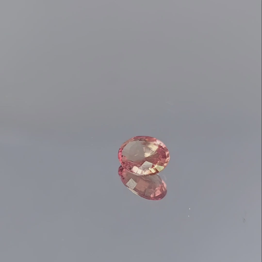Padparadscha Sapphire Natural Stone Oval 1.05 Carats
