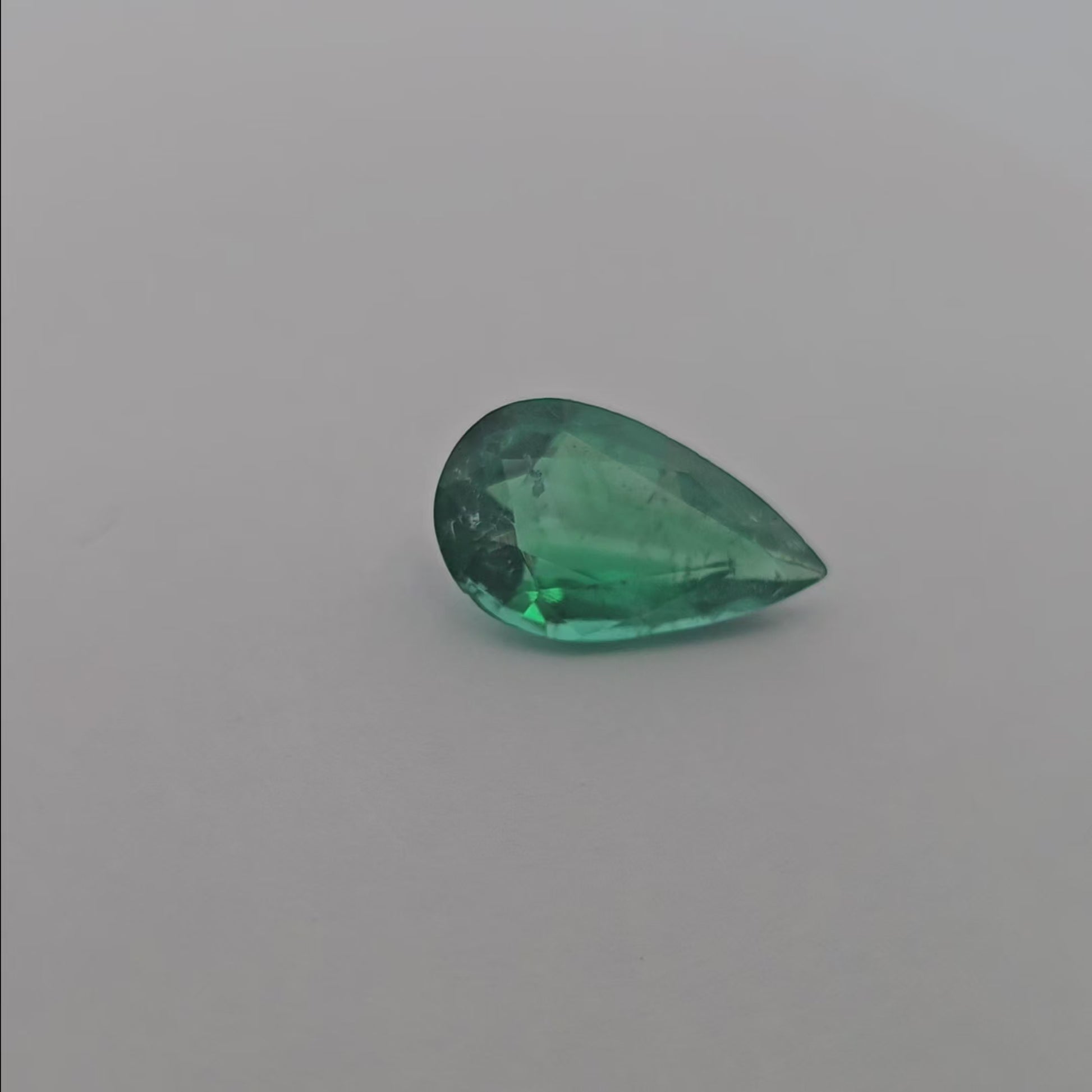 Natural Zambian Emerald Stone 4.85 Carats Pear Cut 