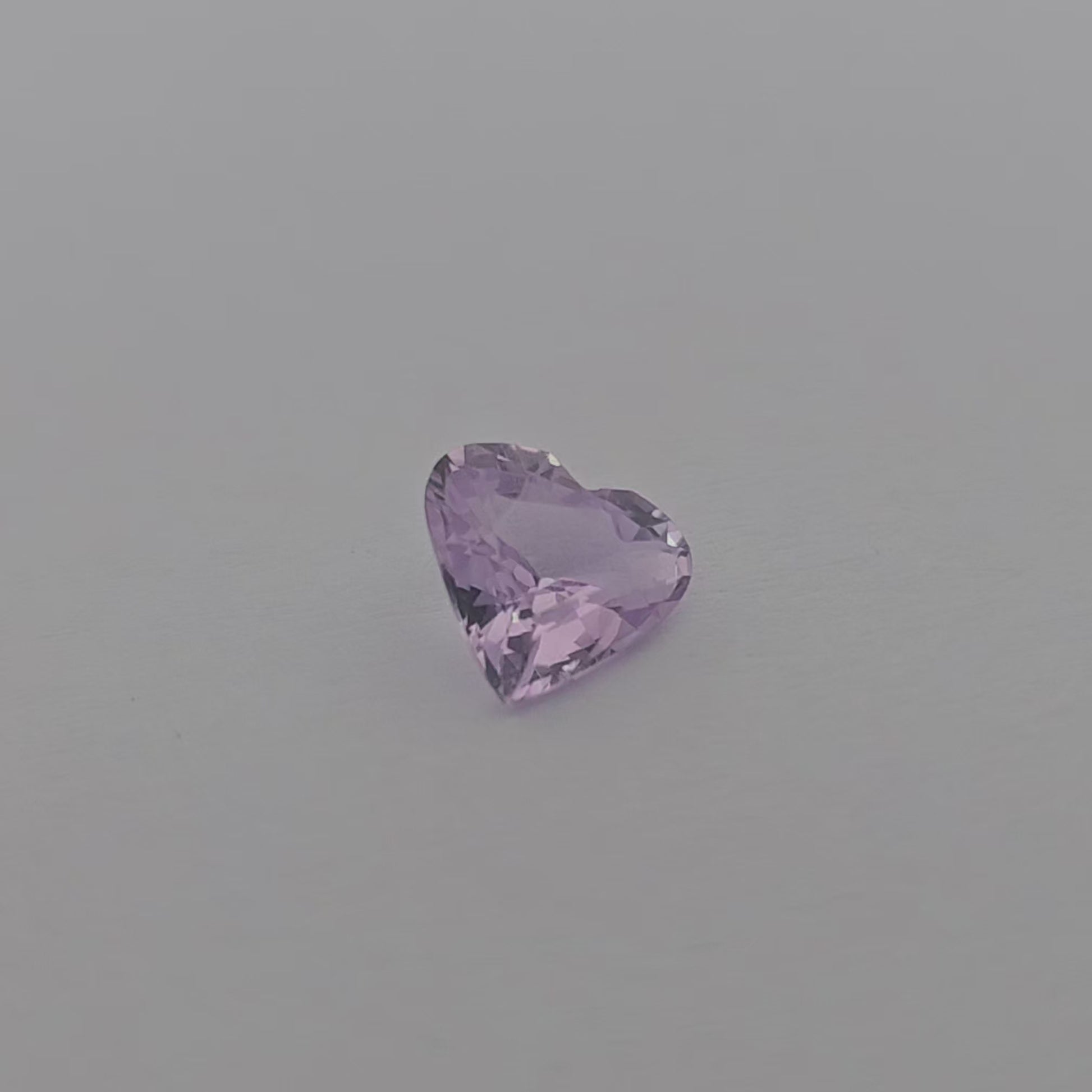 loose Natural Pink Sapphire Stone 1.18 Carats Heart 7 mm 