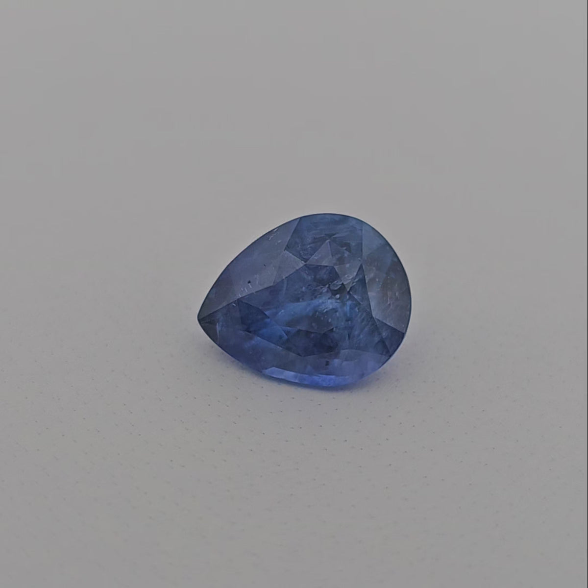 Natural Blue Sapphire Stone 4.05 Carats Pear Cut