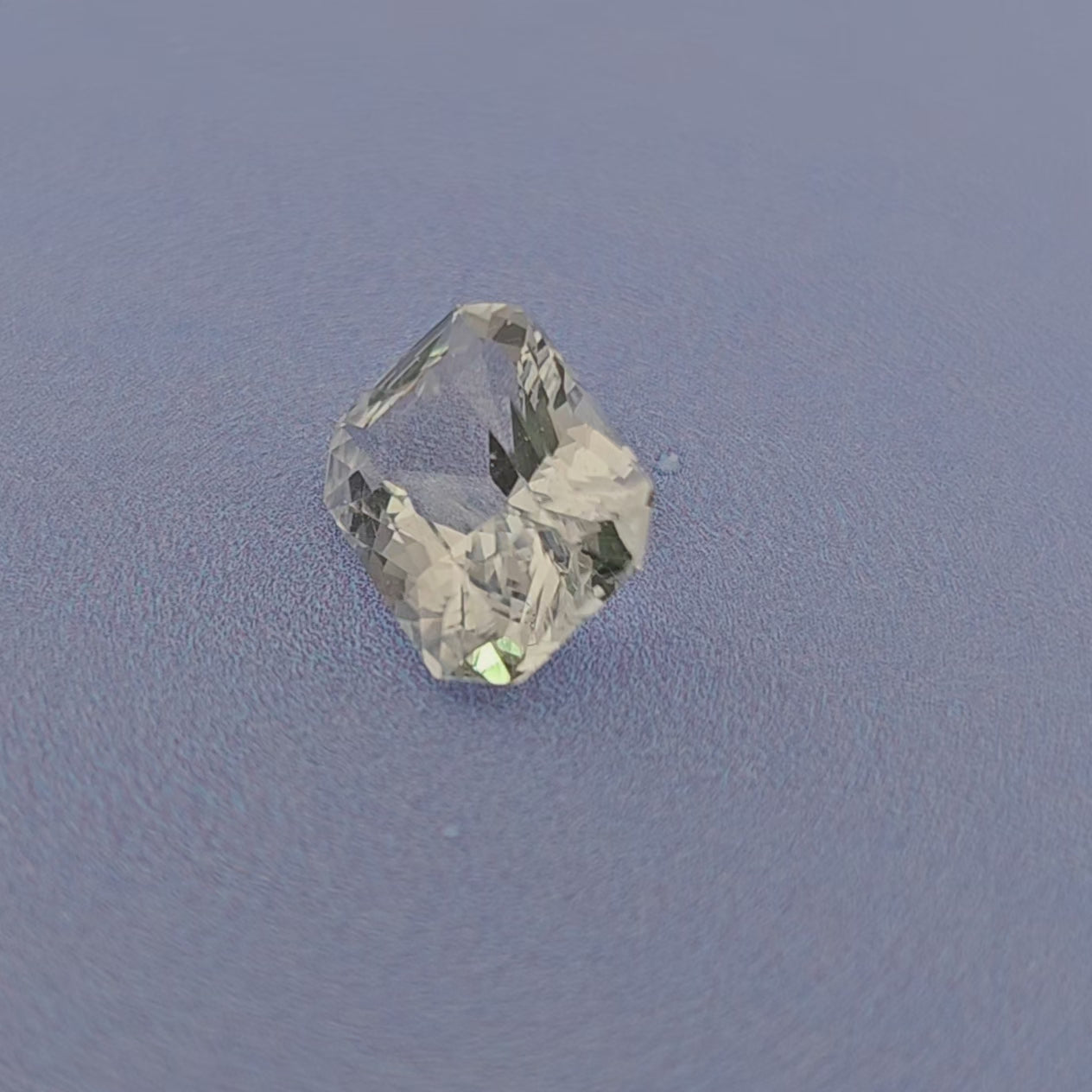 Natural White Sapphire Stone 2.63 Carats Emerald Cut