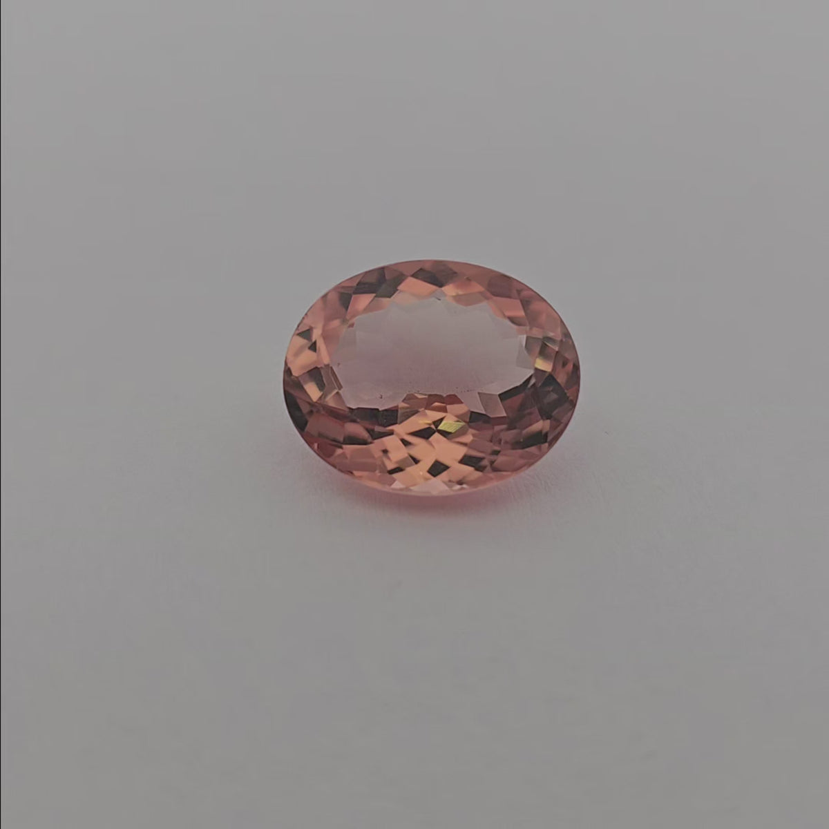 loose Natural Orange Tourmaline Stone 4.66 Carats Oval Cut (12x10 mm)